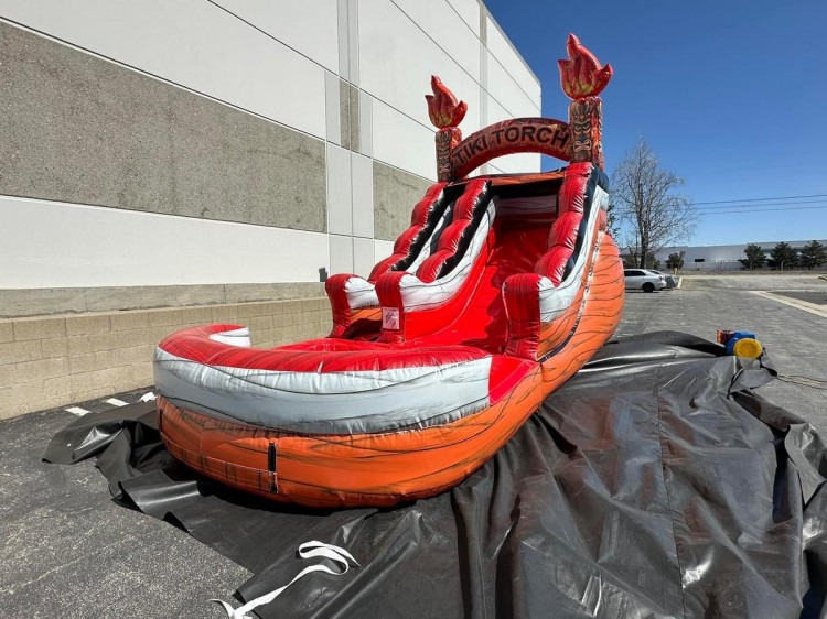 13' Tiki Torch Water Slide